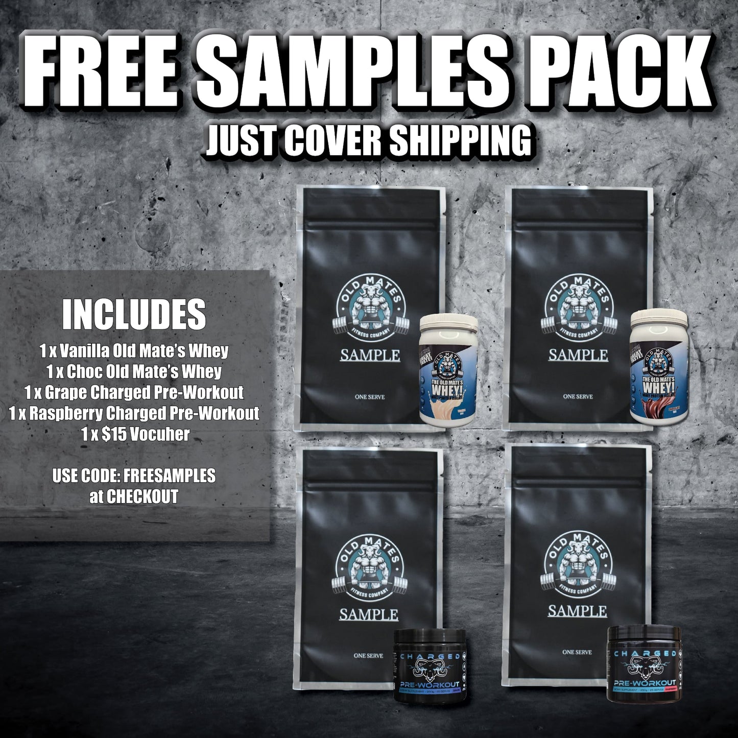 Old Mate's Free Sample Pack (Code FREESAMPLES)