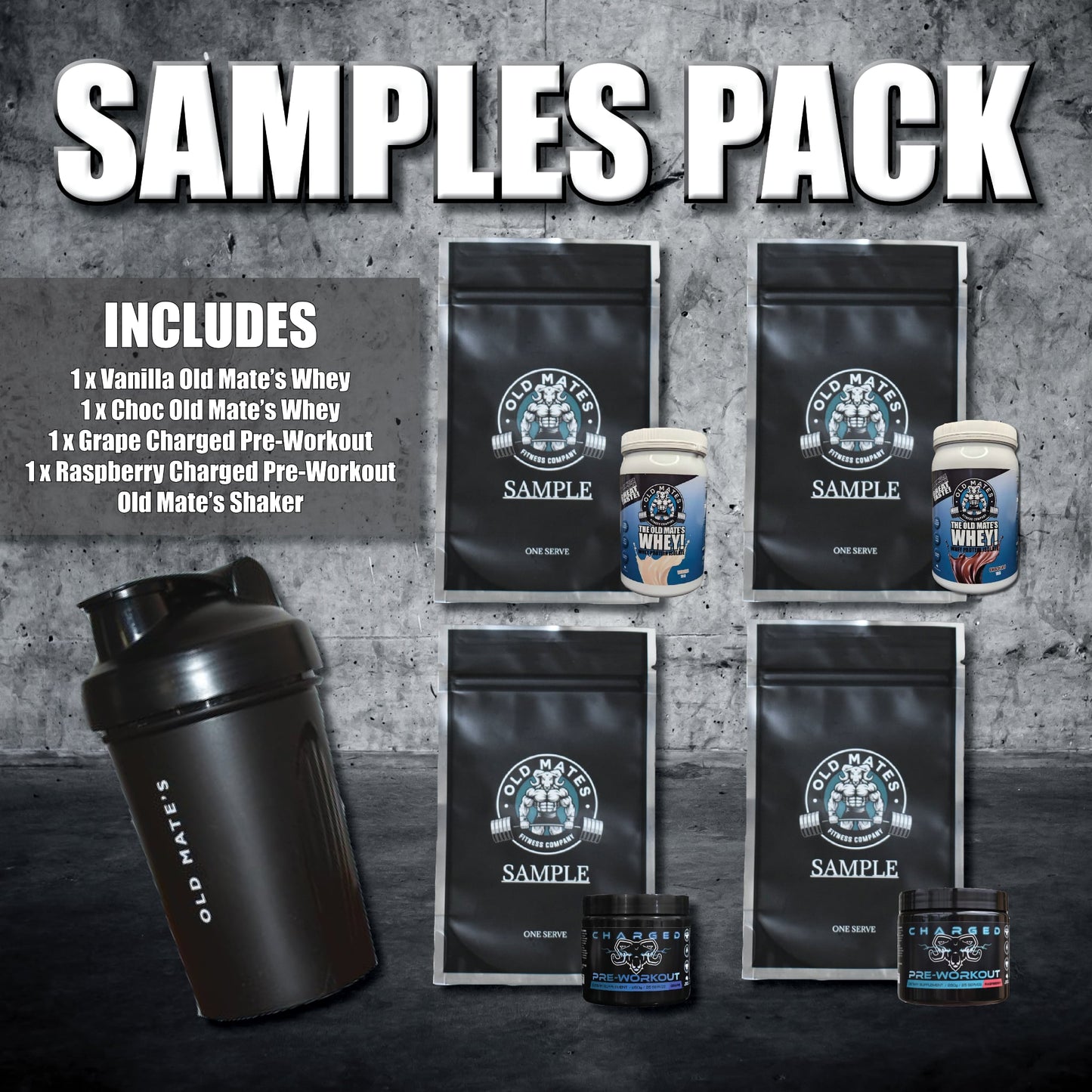 Sample Pack Plus Shaker (Code FREESAMPLES)
